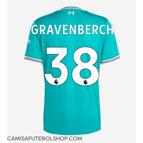 Camisa de time de futebol Liverpool Ryan Gravenberch #38 Replicas 3º Equipamento 2025-26 Manga Curta Camisa de time de futebol Liverpool Ryan Gravenberch #38 Replicas 3º Equipamento 2025-26 Manga Curta